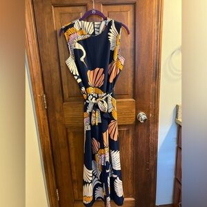Abstract pant leg jumpsuit